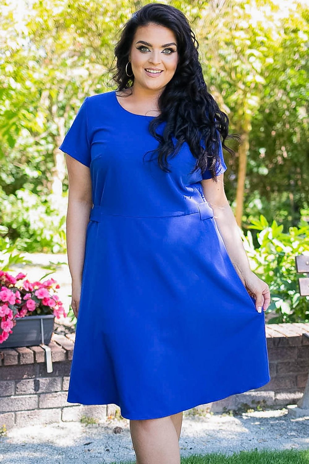 Plus size dress model 183336